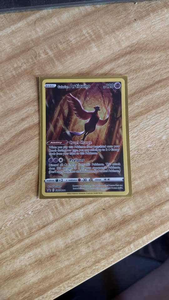 Pokémon TCG karta Galarian Articuno Holo