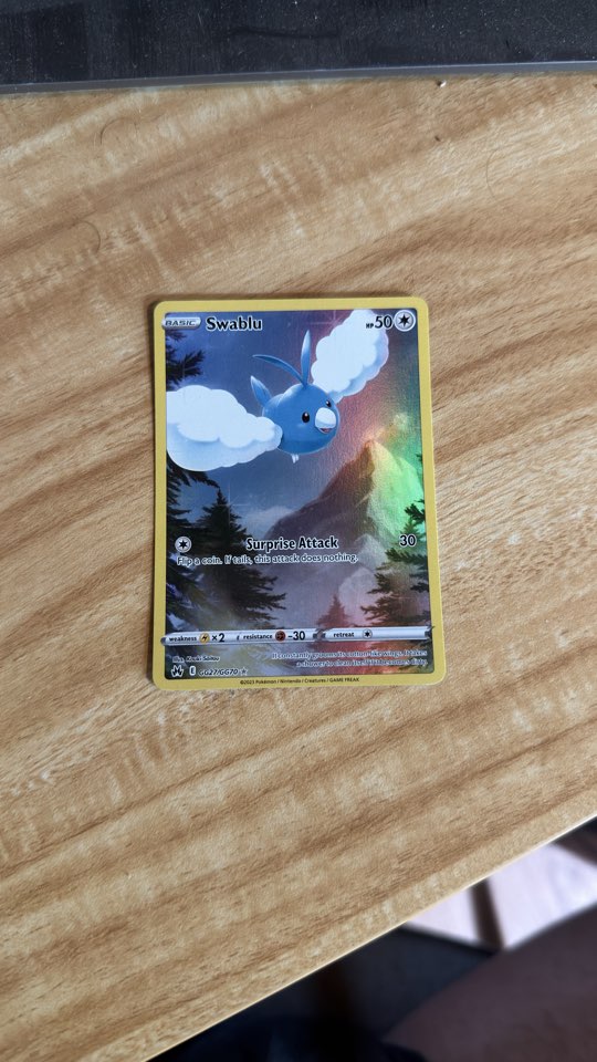 Pokémon TCG: Swablu GG27/GG70 Crown Zenith Holo Karta NM
