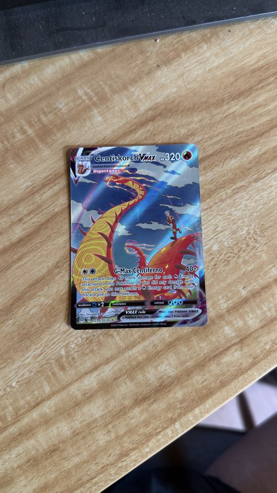 Pokémon TCG Karta Centiskorch VMAX TG15/TG30 Full Art