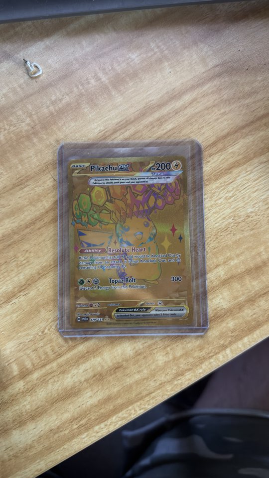 Pokémon Karta Pikachu ex 179/131 Tera Zlatá Full Art Vzácná