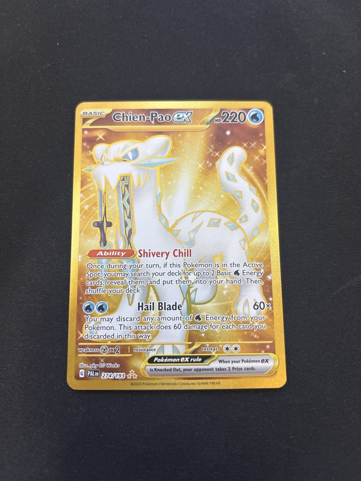 Chien-Pao ex Gold Hyper Rare 274/193 – Paldea Evolved