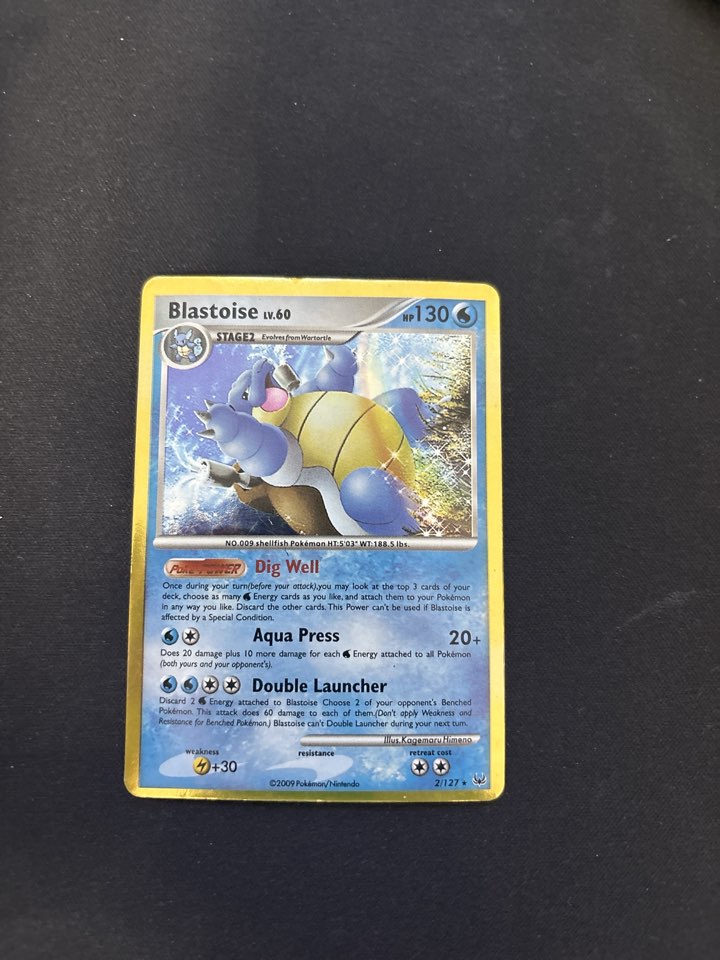 Pokémon Blastoise Holo 2/127 – Platinum