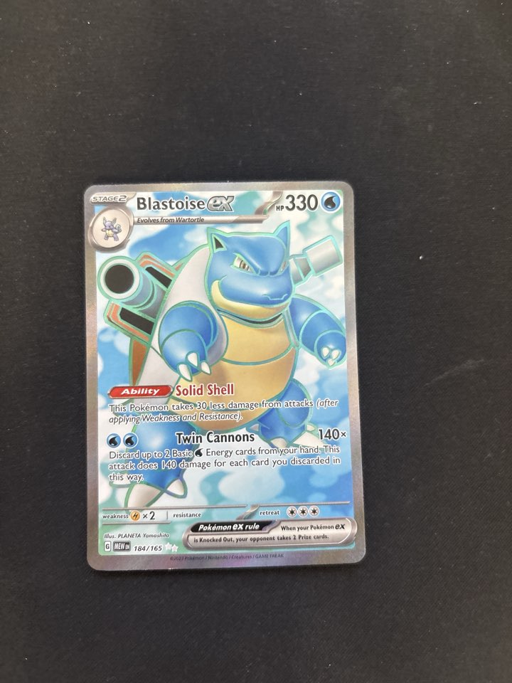 Pokémon Blastoise ex Full Art 184/165 – Pokémon 151
